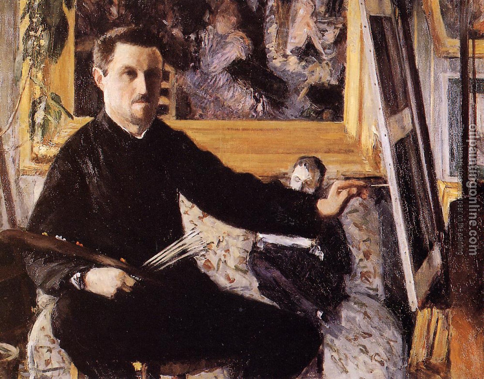 Gustave Caillebotte - Self Portrait with Easel